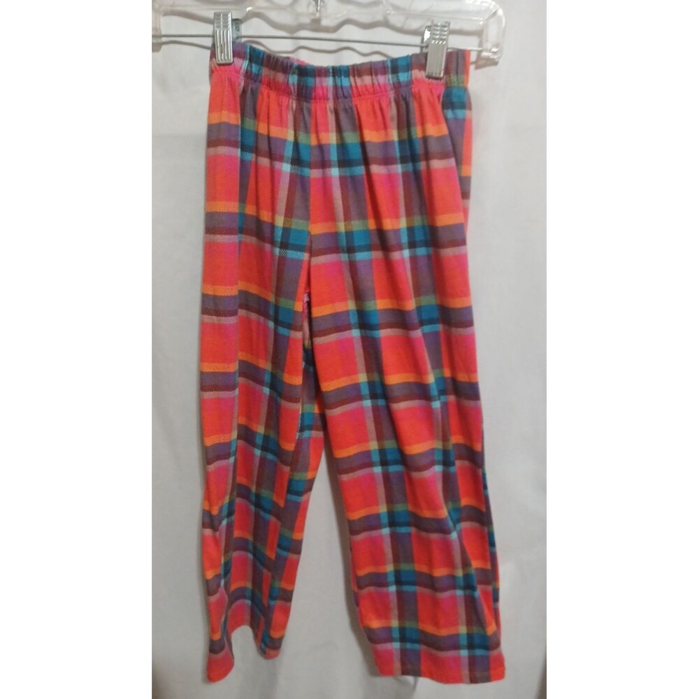 Girls Cat & Jack Plaid Pajama Bottom Pants M 8/10